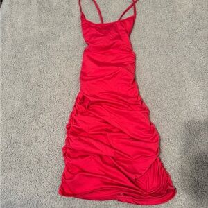 Amazon Vibrant Red Midi Dress